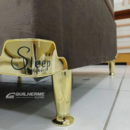 Imagem de Cama Solteirão P/ Solteiro Molas Ensacadas Conjunto base + Colchão JASMIM PLUS Grátis Travesseiro