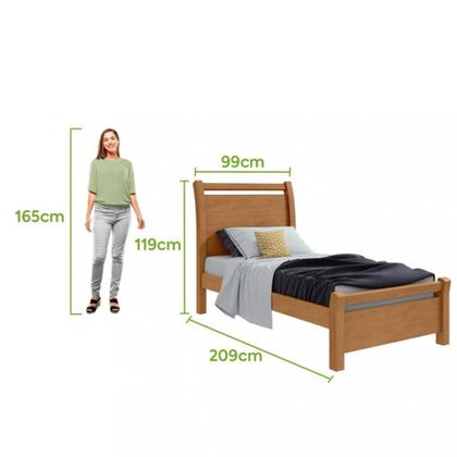 Imagem de Cama Solteiro 90cm Reali Lopas