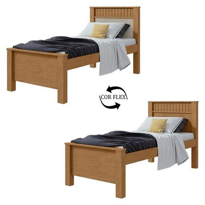 Imagem de Cama Solteiro Athenas 90 Amêndoa Clean Off White Flex - Lopas