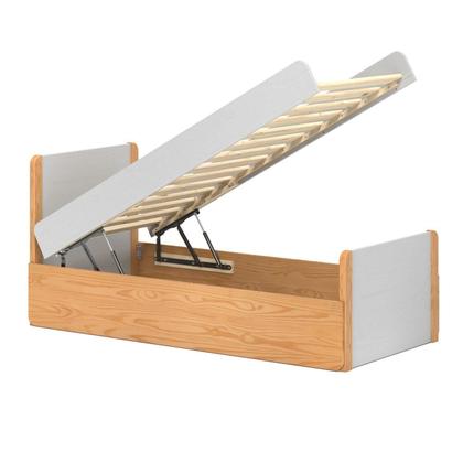 Imagem de Cama solteiro bau Flow Natural em Madeira Maciça