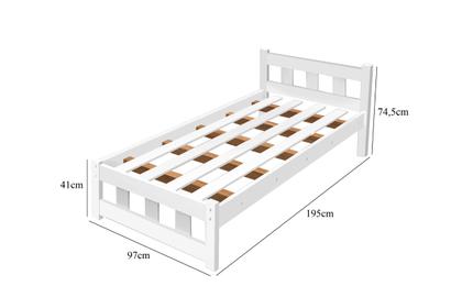 Imagem de Cama Solteiro Com Cama Auxiliar Pop Para Crianças Adolescente De MDF Com 2 Colchão Incluso