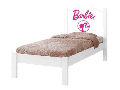 Imagem de Cama Solteiro Com Colchão Adesivada Barbie Rosa Menina