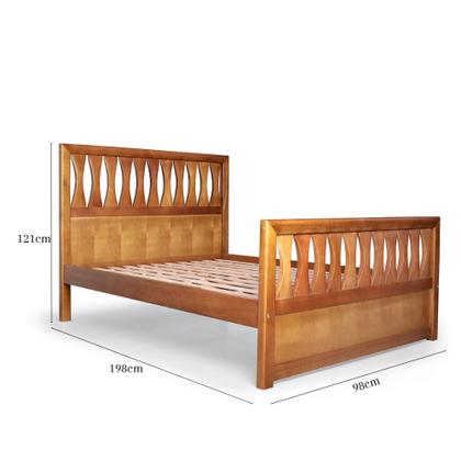 Imagem de Cama Solteiro em Madeira Maciça Turin Móveis Nathalia