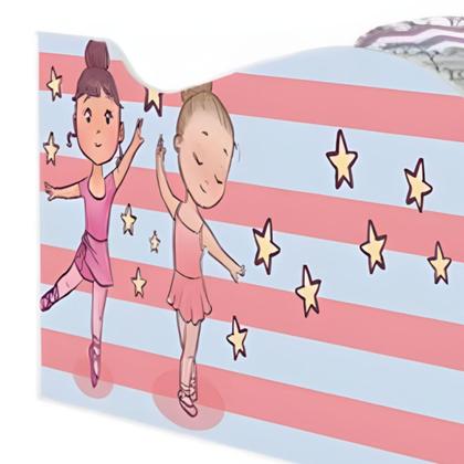 Imagem de Cama Solteiro Glow Bailarinas Meninas Solteiro Com Colchão