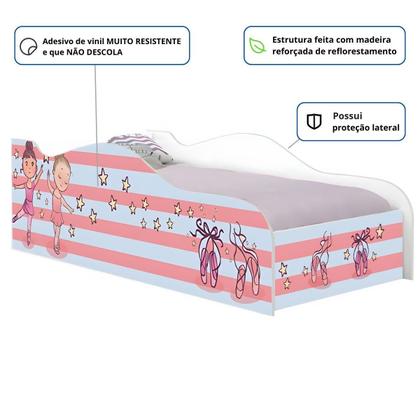 Imagem de Cama Solteiro Glow Bailarinas Meninas Solteiro Com Colchão