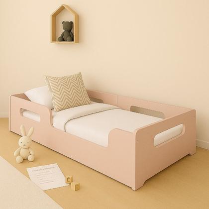 Imagem de Cama Solteiro Infantil Princesa Menina Grade Lateral MDF - Rose