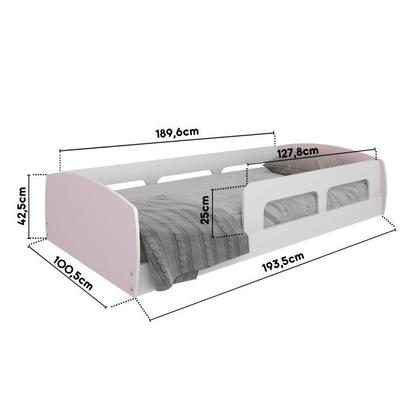 Imagem de Cama Solteiro Jardim Com Protecao Montessoriana