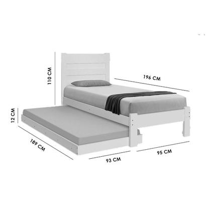 Imagem de Cama Solteiro Lara Castanho com Auxiliar Atraente