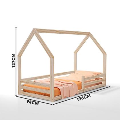 Imagem de Cama Solteiro Madeira Maciça Montessoriana Naturale Amore