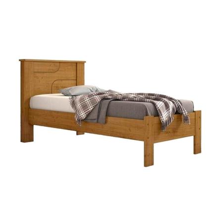 Imagem de Cama Solteiro Pérola Amêndoa - Conquista