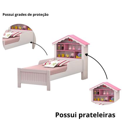 Imagem de Cama Solteiro Princesa Casinha para Menina