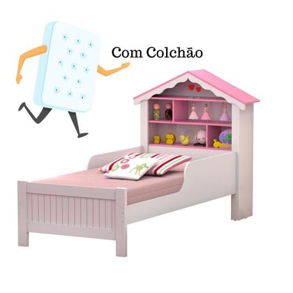 Imagem de Cama Solteiro Princesa Menina com colchão