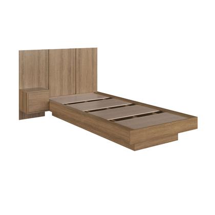 Imagem de Cama Solteiro Zurique 1 Porta Mel - Art In Móveis