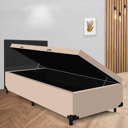 Imagem de Cama Sommier Box Baú Solteiro 78x188x42