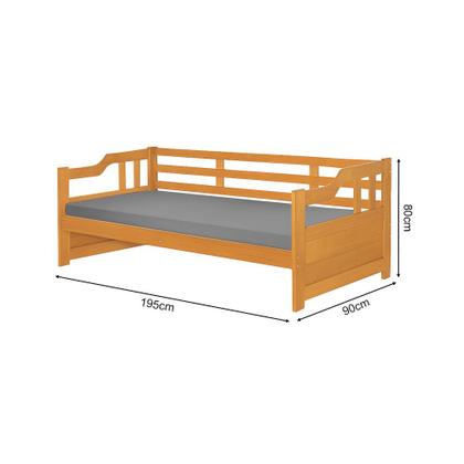 Imagem de Cama Zurique Mona Solteiro Madeira Maciça com Acabamento Premium Imbuia
