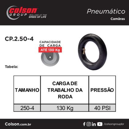 Imagem de Câmara De Ar 250x4 Para Carrinhos Carga Armazém Cp.2.50-4 - Colson - 4202