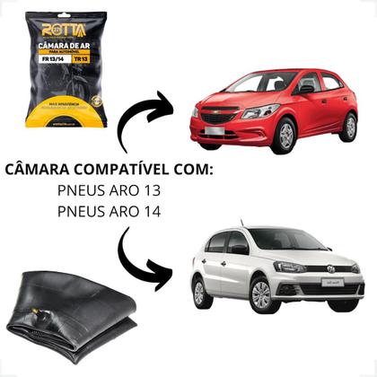 Imagem de Câmara De Ar Aro 13 14 Tr13 165.65 175.65 185.65 Uso Carros