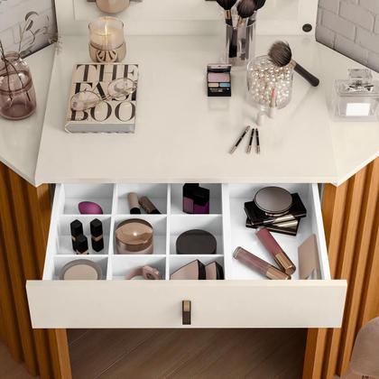 Imagem de Camarim albatroz canto glitter cinamomo / off white