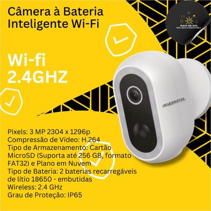 Imagem de Câmera à Bateria Inteligente Wi-Fi NovaDigital