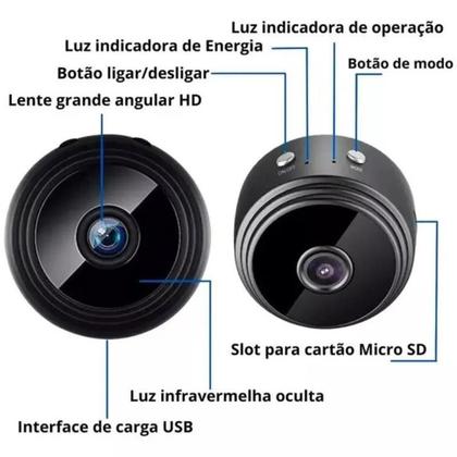 Imagem de Câmera A9 Mini Hd Sensor De Presença Wi-Fi E Suporte Encaixe