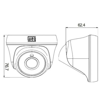 Imagem de Camera Analogica DOME 2MP AN-P022 WEG