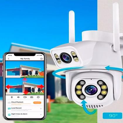 Imagem de Câmera Branca Externa Wifi Detecção Smart