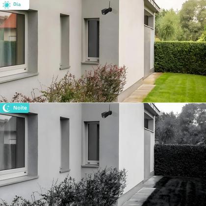 Imagem de Câmera Bullet WiFi Externa Com Detecção Humana Por IA, Vigilância De Vídeo IP Onvif CCTV