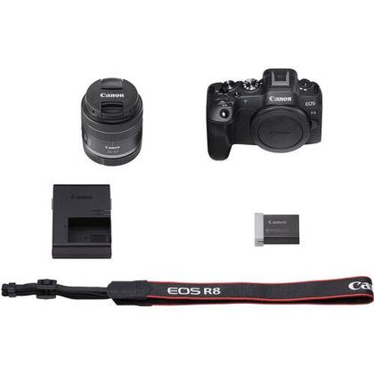 Imagem de Câmera canon eos r8 com lente 24-50mm mirrorless br