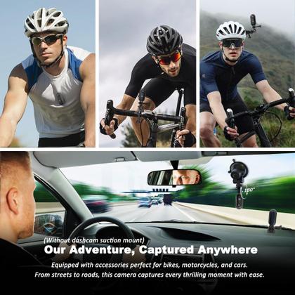 Imagem de Câmera corporal Catchallway 4K 128GB com áudio e à prova d'água