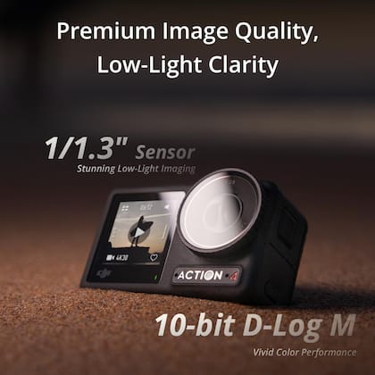 Imagem de Câmera de ação à prova d'água DJI Osmo Action 4 4K/120fps