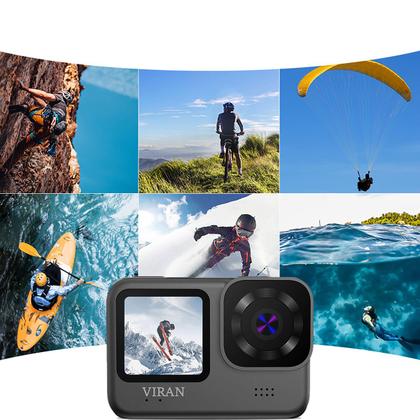 Imagem de Câmera de ação Viran V9 Wifi Filmadora Sport 4k 60fps 20mp Mergulho Moto Bike Surf Prova D'água IP68
