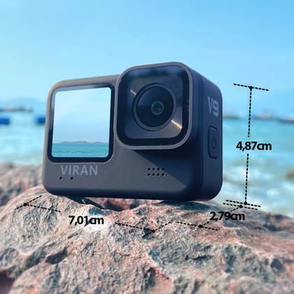 Imagem de Câmera de ação Viran V9 Wifi Filmadora Sport 4k 60fps 20mp Mergulho Moto Bike Surf Prova D'água IP68
