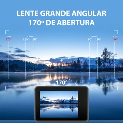 Imagem de Câmera de ação Viran V9 Wifi Filmadora Sport 4k 60fps 20mp Mergulho Moto Bike Surf Prova D'água IP68