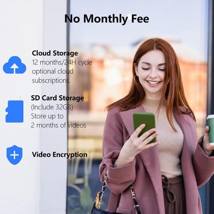 Imagem de Câmera de campainha eudic J1 Wireless 1080P com carrilhão preto