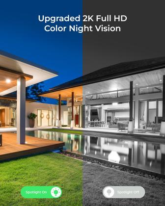 Imagem de Câmera de campainha REOLINK Lumus 2K com pacote de câmera externa