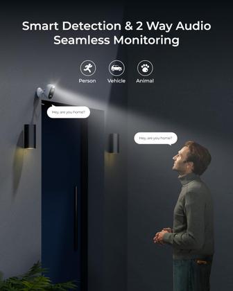 Imagem de Câmera de campainha REOLINK Lumus 2K com pacote de câmera externa