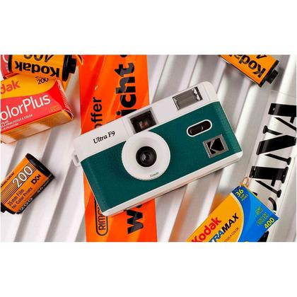 Imagem de Câmera De Filme Analógica Reutilizável Kodak Ultra F9s 35mm - Dark Night Green