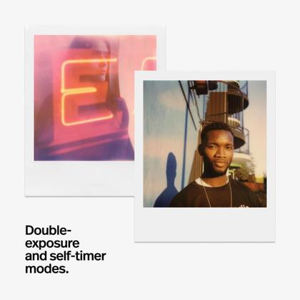 Imagem de Câmera de filme instantâneo Polaroid Now, 2ª geração, preta