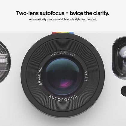 Imagem de Câmera de filme instantâneo Polaroid Now, 2ª geração, preta