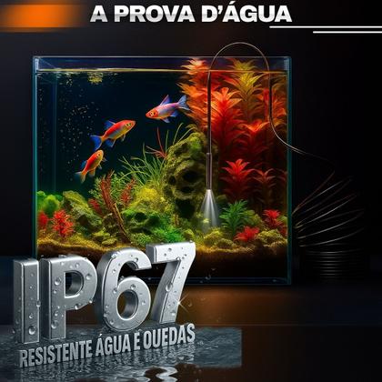 Imagem de Câmera de Inspeção Endoscópica LCD 4K HD Cabo 5 Metros Prova DÁgua