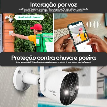 Imagem de Camera de Intelbras IM5+ Wifi FullHD - Visão Noturna Full Color, Alexa e Ok Google - Bivolt