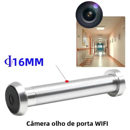 Imagem de Câmera De Olho Mágico Mini WiFi De 16MM V380 Com Visão Noturna Grande Angular H.265 P2P ONVIF