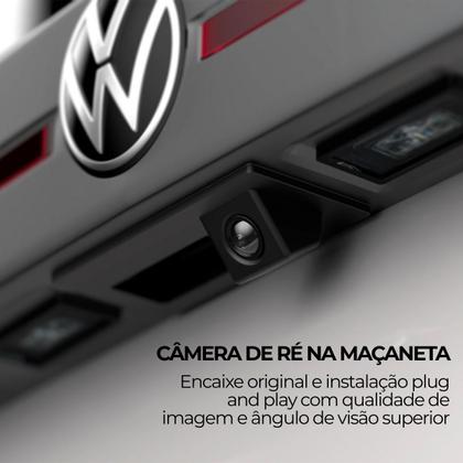 Imagem de Câmera de Ré Automotiva Faaftech FT-CAM-VW3 Plug and Play p/Multimídia Compatível Volkswagen Nivus T-Cross Tera e Virtus
