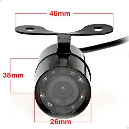Imagem de Câmera De Ré Automotiva Hd Visão Noturna Led Borboleta
