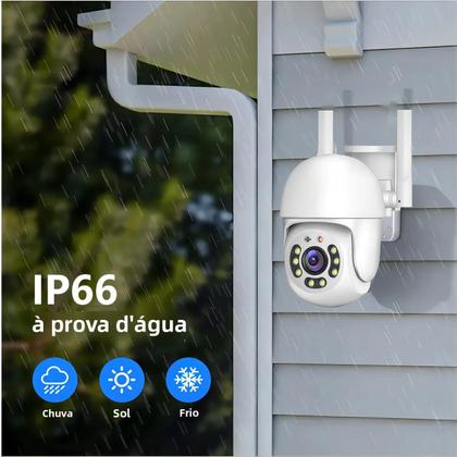 Imagem de Câmera De Rede Tuya 4MP PTZ WIFI IP66 À Prova d'Água 5G Dual-band Para Vigilância Externa