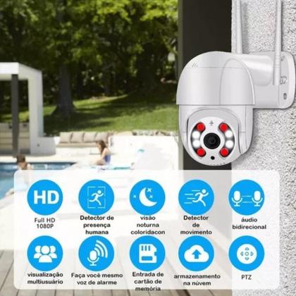 Imagem de Câmera De Segurança À Prova Dágua Wi-fi 360 Visão Noturna