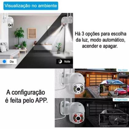 Imagem de Câmera De Segurança À Prova Dágua Wi-fi 360 Visão Noturna