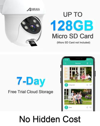 Imagem de Câmera de segurança ANRAN Q1 Wireless Outdoor 2K Solar IP65
