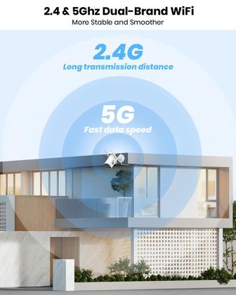 Imagem de Câmera de segurança AOSU 2K QHD Outdoor com visão noturna colorida