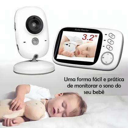 Imagem de Camêra De Segurança Babá Eletrônica VB603 Sem Fio Sensor de Temperatura Audio Visao Noturna